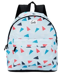 Genie Casual Backpack Blue Confetti Print- 16 Inches