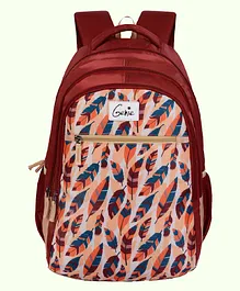 Genie School Backpack Red- 19 Inches