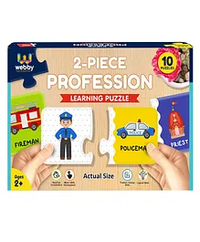 Webby Our Profession Jigsaw Puzzle Pack of 10 - 2 Pieces each