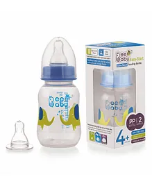 Beebaby Easy Start Slim Neck Anti Colic Feeding Bottle Blue - 125 ml