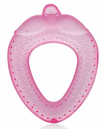 BeeBaby Strawberry Water Filled Teether with Carry Case - Pink