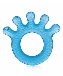 BeeBaby Fingers Shaped Water Filled Teether With Carry Case - Blue