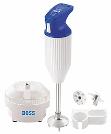 Boss E112 Portable Hand Blender with 2 Blades - Blue