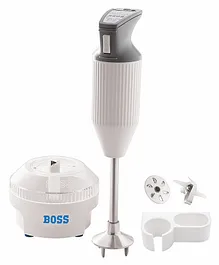 Boss E112 Portable Hand Blender with 2 Blades - Grey