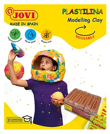 JOVI Plastilina Non-Drying Modelling Clay Pack Of 6 Bars Flesh - 50 gm each