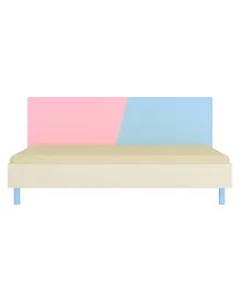 Adona Fiona Premium MDF Single Daybed With Solid Legs - Pink Blue