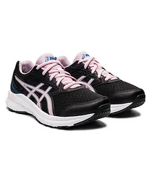 ASICS Kids Jolt 3 Gs Lace Up Casual Shoes - Black Pink