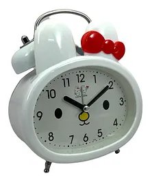 Wishkey Battery Operated Rabbit Theme Alarm Clock - White