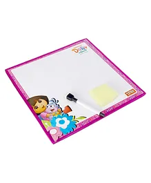 Dora 2 in 1 My Fun Board White Board Slide & Ladders Game - Pink