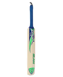 Elan Willow Cricket Bat Medium Size 1 - Blue And green