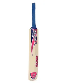Elan Willow Cricket Bat Medium Size 1 - Blue and Pink