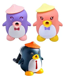 FunBlast Penguin Shaped Sharpener Pack of 3 - Multicolour