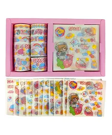 FunBlast Washi Tape Set of 20  (Pink Color)