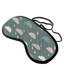 Right Gifting Digital Printed Travelling/Sleeping Eye Mask For Adults - Green