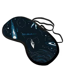 Right Gifting Digital Printed Travelling/Sleeping Eye Mask For Adults - Navy