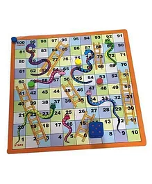 Cutez Snakes And Ladders Board Game - Multicolor