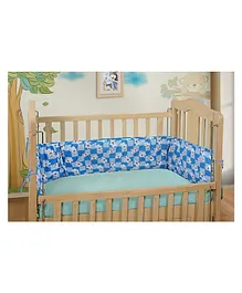 DearJoy Baby Crib Bedding Bumper Teddy
                        Print - Blue