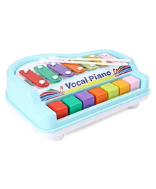 United Agencies Vocal Toy Xylophone Cum Piano - Sky Blue