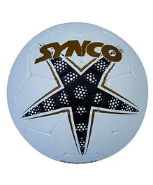 SYNCO Speed Plain Moulded Soccer Ball Size 5 - White