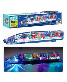 Toyshine Bump & Go Train With 3D Lightning Moving Gears and Music- Multicolor