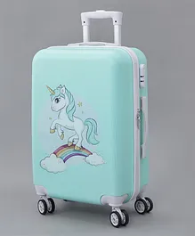 Pine Kids Trolley Luggage Bags - Sea Green 