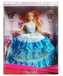 Yunicorn Max Cute Doll With Movable Joints Blue - Height 36 cm
