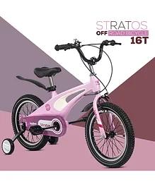 Baybee Stratos Bicycle with Training Wheels 16 Inches - Pink