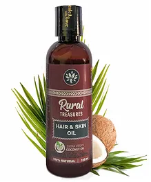 Rural Treasures Hair And Skin Natural Extra Virgin Coconut Oil - 100 ml