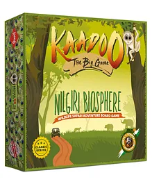 Kaadoo Spots & Stripes - Nilgiris Biosphere Jungle Wildlife Safari Adventure Board Game - Green (Color May Vary)