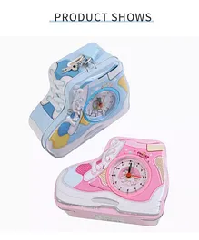 SANJARY Metal Shoes Shaped Piggy Bank with Alarm (Colour May Vary)