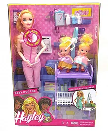 Sanjary Heyley Baby Doctor Beauty Fashion Doll With Accessories Multicolour - Height 14 cm
