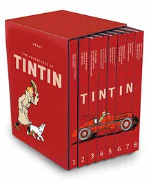 The Adventure of Tintin Book Pack of 8 - English