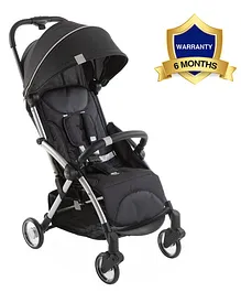 Chicco Goody Compact Plus 5 Point Safety Harness With Adjustable Canopy Stroller - Black