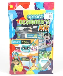 Apsara Scholar Kit Pack Of 9 - Multicolor