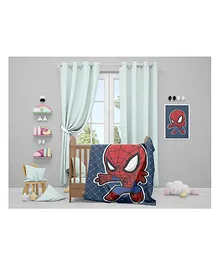 Marvel Spider Man Flannel Blanket - Blue