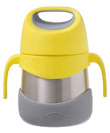 B.Box Insulated Food Jar With Spoon- Yellow & Grey