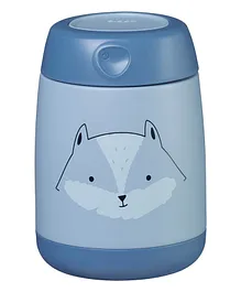 B.Box Insulated Mini Food Jar Friendly Fox Print- Blue