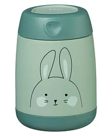 B.Box Insulated Mini Food Jar So Bunny Print- Green