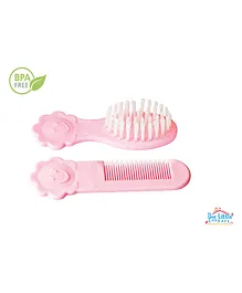 THE LITTLE LOOKERS Grooming Comb And Brush Set - Pink