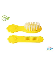 THE LITTLE LOOKERS Grooming Comb And Brush Set - Yellow