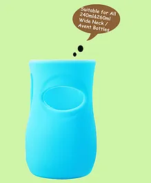 The Little Lookers Silicone Cover Blue - Fits 240 & 260 ml Feeding Bottle
