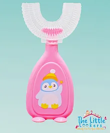 The Little Lookers Soft Sillicone U-Shaped Head 360° Toothbrush - Pink (Print May Vary)
