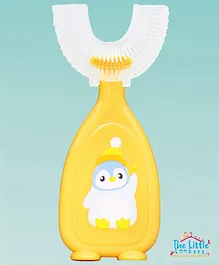 The Little Lookers Soft Sillicone U-Shaped Head 360° Toothbrush - Yellow (Print May Vary)