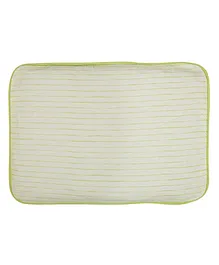 Tulo Baby Shadow Lime Line Head Pillow Cover With Mustard Filler Pouch - Shadow Lime