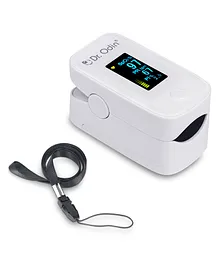 Dr. Odin +PI YM-201 Pulse Oximeter Fingertip With OLED Display - White
