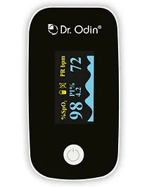 Dr. Odin +PI YM-201 Pulse Oximeter Fingertip With OLED Display - Black