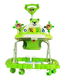 Goyal's Baby Musical Rocker Cum Walker Foldable & Height Adjustable - Green White