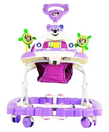Goyal's Baby Musical Rocker Cum Walker Foldable & Adjustable Height - Purple White