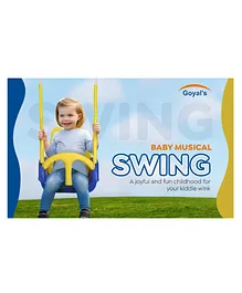 Goyals King of Swings Imported Quality 4 Stages Adjustable Baby Musical Swing - Blue