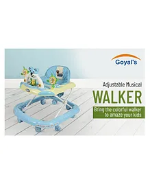 Goyal's Baby Musical Walker Foldable & Adjustable Height - Blue